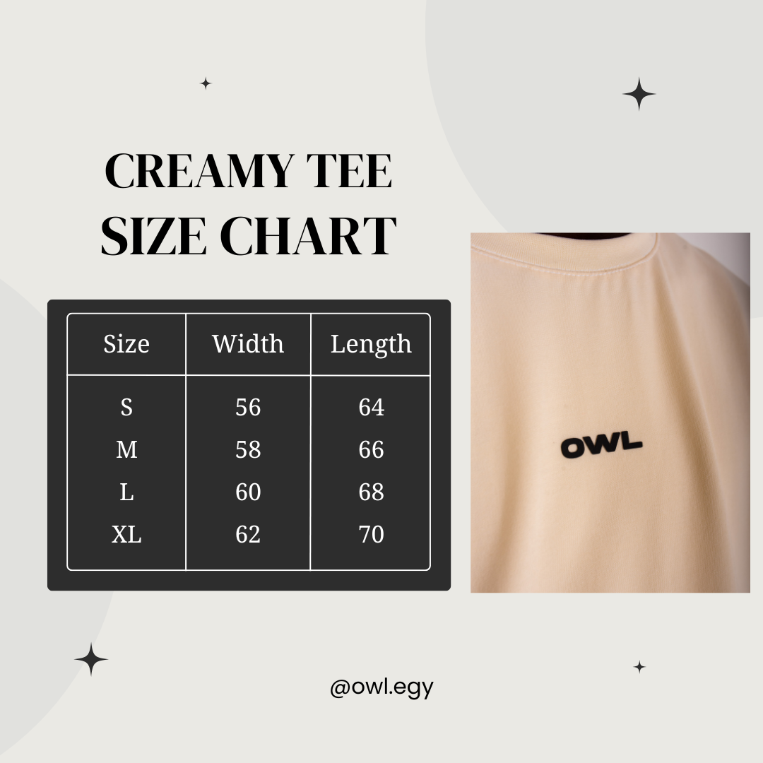 OWL Creamy Comfort Tee